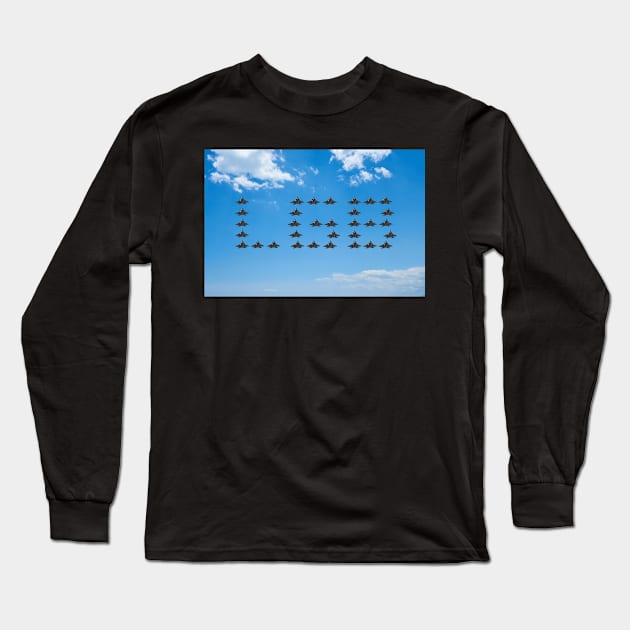 Let's Go Brandon F15 Jet Fighters Long Sleeve T-Shirt by GRCsays